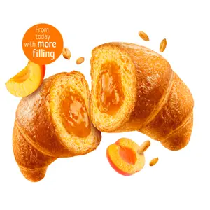Bánh Sừng Bò Men Tự Nhiên Nhân Mứt Mơ, Senza Latte e Uova, Cornetto all` Albicocca, 1.70 oz (48.3g) - MISURA